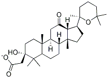 (3B,20R)-3-HYDROXY-20,25-EPOXY-12-DAMMARANONEACETATE Struktur