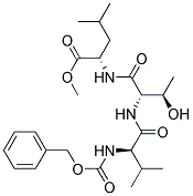 (N-(BENZYLOXYCARBONYL)-D-VALYL)-L-THREONYL-L-LEUCINEMETHYLESTER Struktur