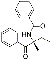 (R)-N-(1-BENZOYL-1-METHYLPROPYL)BENZAMIDE Struktur