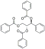 (R*,S*)-(+/-)-1-PHENYL-1,2,3-PROPANETRIYLTRIBENZOATE Struktur