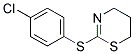 2-(P-CHLOROPHENYLTHIO)-5,6-DIHYDRO-4H-1,3-THIAZINE Struktur