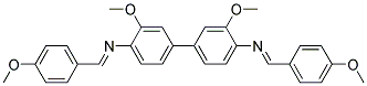 3,3'-DIMETHOXY-N,N'-BIS(P-METHOXYBENZYLIDENE)BENZIDINE Struktur