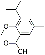 3-ISOPROPYL-2-METHOXY-5-METHYLBENZOICACID Struktur