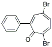 4,7-DIBROMO-2-PHENYL-2,4,6-CYCLOHEPTATRIEN-1-ONE Struktur