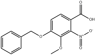 4-芐氧基-3-甲氧基-2-硝基苯甲酸, 3584-32-5, 結(jié)構(gòu)式