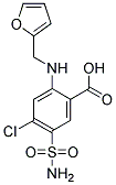 4-CHLORO-2-FURFURYLAMINO-5-SULFAMOYLBENZOICACID Struktur