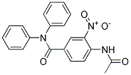 4-ACETAMIDO-3-NITRO-N,N-DIPHENYLBENZAMIDE Struktur