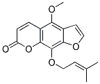 4-METHOXY-9-(3-METHYL-2-BUTENYLOXY)FURO(3,2-G)CHROMEN-7-ONE Struktur