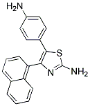 5-(P-AMINOPHENYL)-4-(1-NAPHTHYL)-2-THIAZOLAMINE Struktur