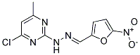 5-NITRO-2-FURALDEHYDE(4-CHLORO-6-METHYL-2-PYRIMIDINYL)HYDRAZONE Struktur