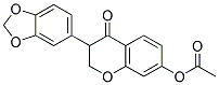 7-ACETOXY-3-(1,3-BENZODIOXOL-5-YL)-4-CHROMANONE Struktur