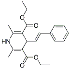 DIETHYLTRANS-2,6-DIMETHYL-4-STYRYL-1,4-DIHYDRO-3,5-PYRIDINEDICARBOXYLATE Struktur