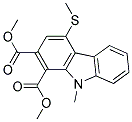 DIMETHYL9-METHYL-4-METHYLTHIO-1,2-CARBAZOLEDICARBOXYLATE Struktur