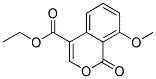 ETHYL-8-METHOXY-1-OXO-1H-BENZO(C)PYRAN-4-CARBOXYLATE Struktur