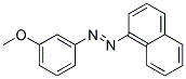 M-(1-NAPHTHYLAZO)ANISOLE Struktur