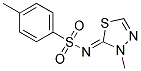 N-(3-METHYL-1,3,4-THIADIAZOL-2(3H)-YLIDENE)-P-TOLUENESULFONAMIDE Struktur