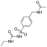 N-(4-((3-ETHYLUREIDO)SULFONYL)BENZYL)ACETAMIDE Struktur