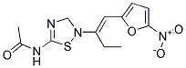 N-(5-(1-(5-NITROFURFURYLIDENE)PROPYL)-1,3,5-THIADIAZOL-2-YL)ACETAMIDE Struktur