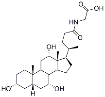 N-(3A,7A,12A-TRIHYDROXY-24-OXO-5B-CHOLAN-24-YL)GLYCINE Struktur