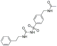 N-(4-((3-PHENETHYLUREIDO)SULFONYL)BENZYL)ACETAMIDE Struktur