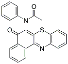 N-(5-OXO-5H-BENZO(A)PHENOTHIAZIN-6-YL)ACETANILIDE Struktur