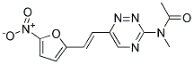 N-METHYL-N-(6-(2-(5-NITRO-2-FURYL)VINYL)-1,2,4-TRIAZIN-3-YL)ACETAMIDE Struktur