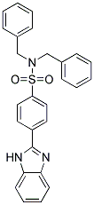 P-(BENZIMIDAZOL-2-YL)-N,N-DIBENZYLBENZENESULFONAMIDE Struktur