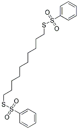 S,S'-DECAMETHYLENEBIS(BENZENETHIOSULFONATE) Struktur