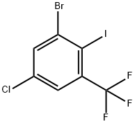 3-Bromo-5-chloro-2-iodobenzotrifluoride Struktur