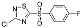 3-Chloro-5-(4-fluorophenylsulfonyl)-1,2,4-thiadiazole Struktur