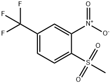 4-Methylsulfonyl-3-nitrobenzotrifluoride Struktur