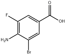 4-Amino-3-bromo-5-fluorobenzoicacid Struktur