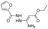 Ethyl 3-amino-3-(2-(2-furancarbonyl)hydrazinyl)acrylate Struktur