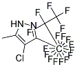 4-Chloro-3-(heptadecafluoro-1-propyl)-5-(methyl)pyrazole Struktur