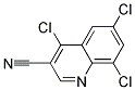 4,6,8-TRICHLORO-QUINOLINE-3-CARBONITRILE
 Struktur