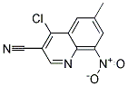 4-CHLORO-6-METHYL-8-NITRO-QUINOLINE-3-CARBONITRILE
 Struktur