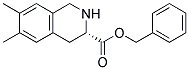 (S)-6,7-DIMETHYL-1,2,3,4-TETRAHYDRO-ISOQUINOLINE-3-CARBOXYLIC ACID BENZYL ESTER
 Struktur