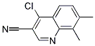 4-CHLORO-7,8-DIMETHYL-QUINOLINE-3-CARBONITRILE
 Struktur