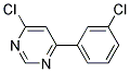 4-Chloro-6-(3-chloro-phenyl)-pyrimidine Struktur