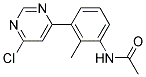 N-[3-(6-Chloro-pyrimidin-4-yl)-2-methyl-phenyl]-acetamide Struktur