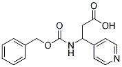 3-{[(benzyloxy)carbonyl]amino}-3-pyridin-4-ylpropanoic acid Struktur