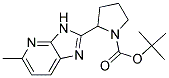 tert-butyl 2-(5-methyl-3H-imidazo[4,5-b]pyridin-2-yl)pyrrolidine-1-carboxylate Struktur