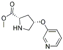 methyl (2S,4S)-4-(pyridin-3-yloxy)pyrrolidine-2-carboxylate Struktur