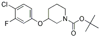 3-(4-Chloro-3-fluoro-phenoxy)-piperidine-1-carboxylic acid tert-butyl ester Struktur