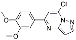 7-chloro-5-(3,4-dimethoxyphenyl)pyrazolo[1,5-a]pyrimidine Struktur