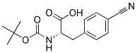 (2S)-2-[(tert-butoxycarbonyl)amino]-3-(4-cyanophenyl)propanoic acid Struktur