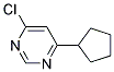 4-Chloro-6-cyclopentyl-pyrimidine Struktur