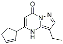 5-cyclopent-2-en-1-yl-3-ethylpyrazolo[1,5-a]pyrimidin-7(4H)-one Struktur