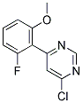 4-Chloro-6-(2-fluoro-6-methoxy-phenyl)-pyrimidine Struktur