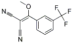 {methoxy[3-(trifluoromethyl)phenyl]methylidene}propanedinitrile Struktur